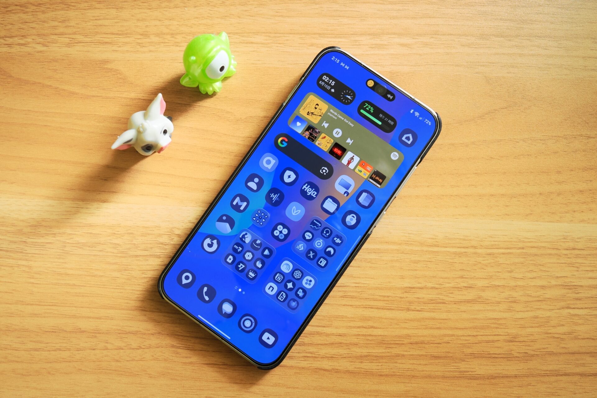 Oppo Find X9 のホーム画面のレイアウト例を実際の画像にて説明してみました。